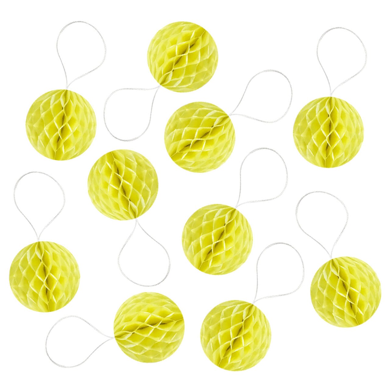 Wrapables Mini Honeycomb Ball Party Decorations for Weddings, Birthday Parties, Baby Showers and Nursery Decor (Set of 10), 2"